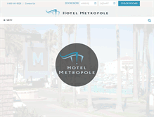 Tablet Screenshot of hotel-metropole.com